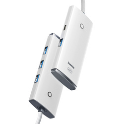Baseus Lite Series 4-Port | HUB adapter rozdzielacz USB - USB 3.0 *4 100cm