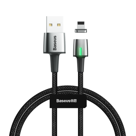 Baseus Zinc Standard | Kabel magnetyczny USB Lightning do iPhone 6 7 8  2.4A 1m EOL