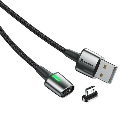 Baseus Zinc Standard | Magnetyczny kabel USB - Micro USB Quick Charge 2.4A 100cm EOL